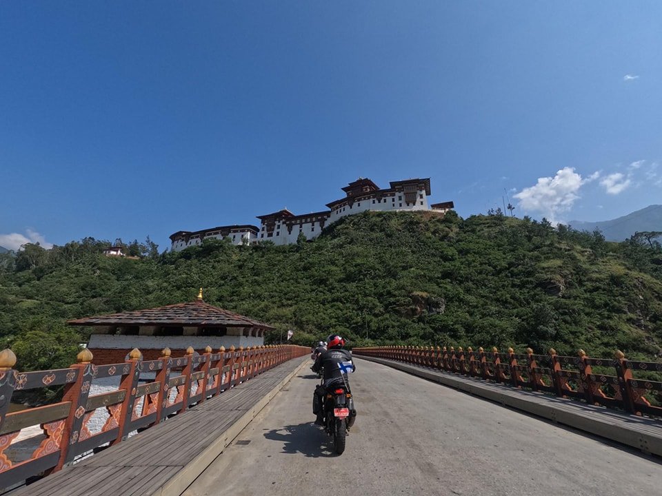 biker in Bhutan